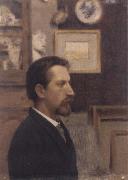 Fernand Khnopff Portrait of a Man oil painting artist